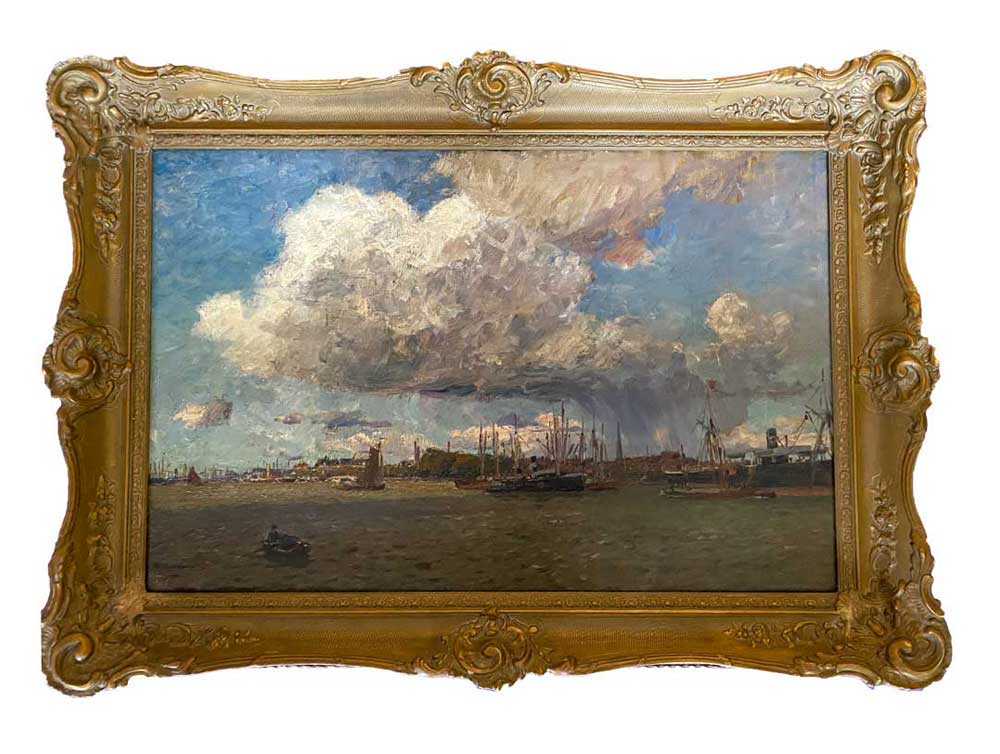 Friedrich Kallmorgen „Im Hafen von Rotterdam“ in Bad Ems